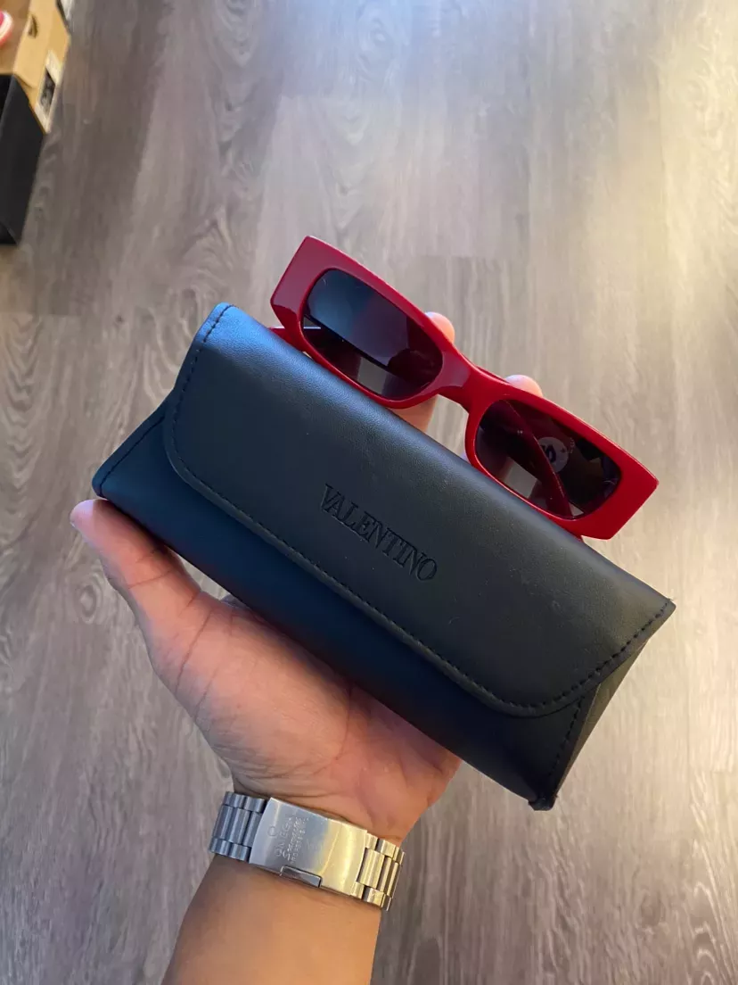 Valentino Red Frame Sunglasses