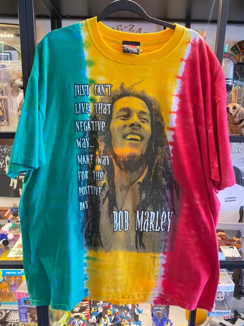 Bob Marley Tie Dye Vintage Tee Size 2XL