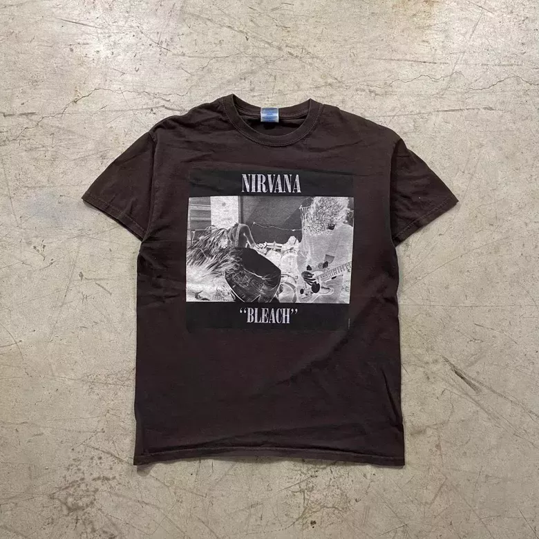 Vintage 00s Black Nirvana Band Skater Tee