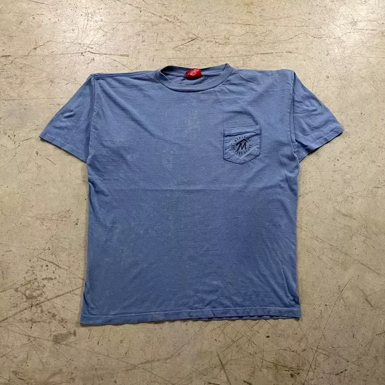 Vintage 90s Blue Marlboro Cigarette Promo Skater Tee