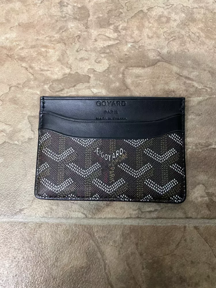 New Goyard Card Holder Black