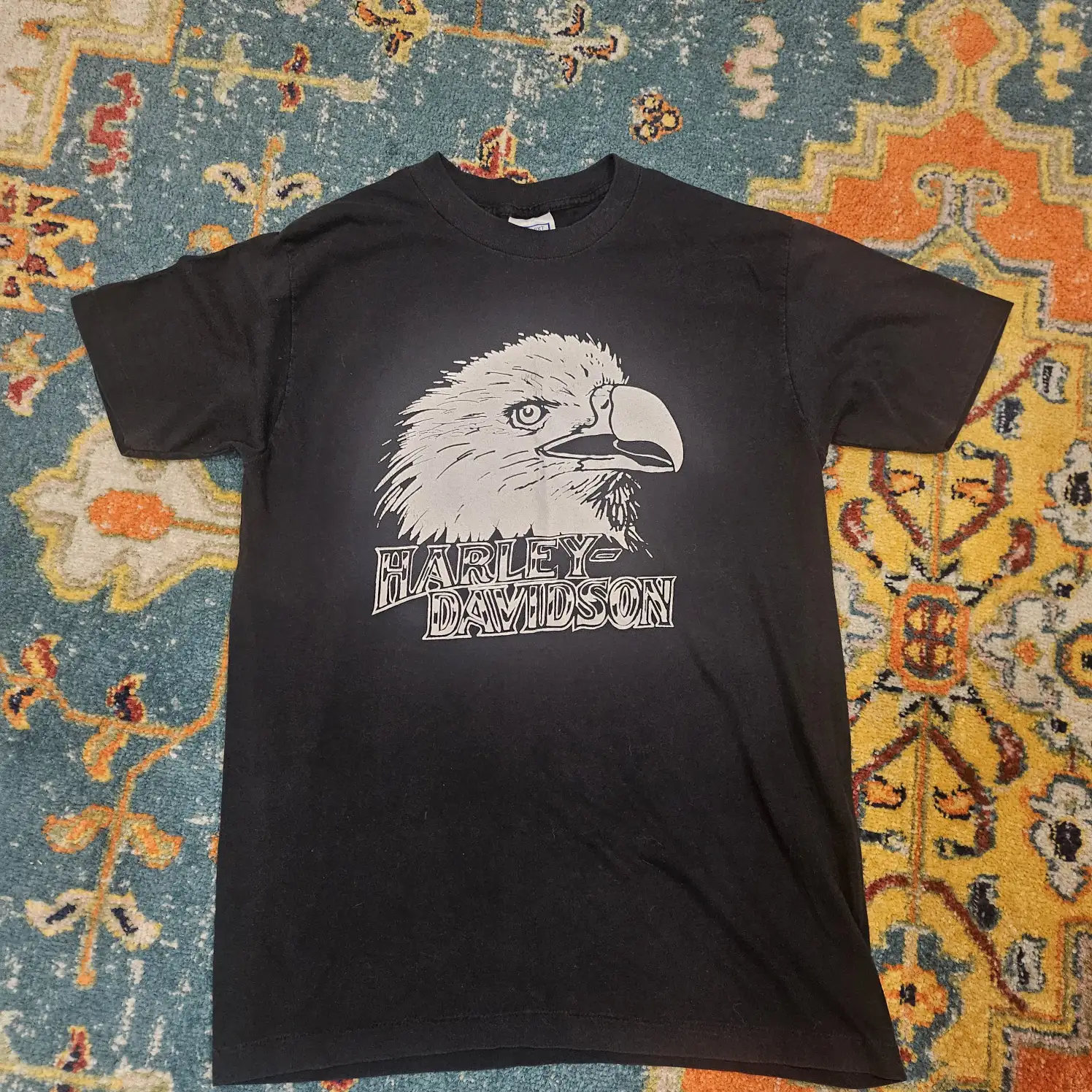 Vintage 80's Harley Davidson Eagle Tee Size Large