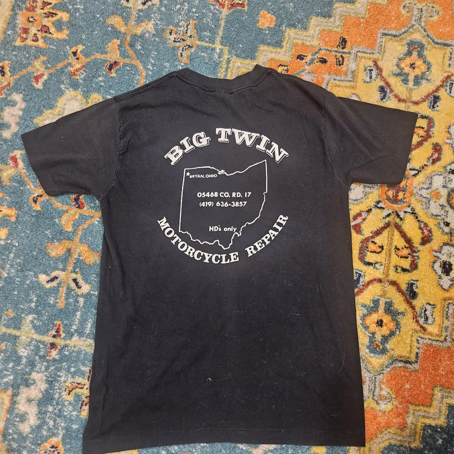 Vintage 80's Harley Davidson Eagle Tee Size Large