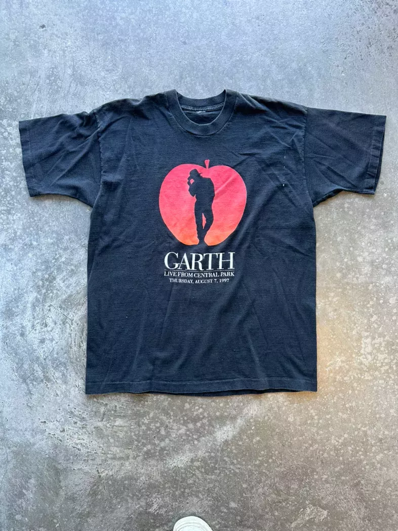 Vintage Garth Brooks Central Park 1997 Concert Tee
