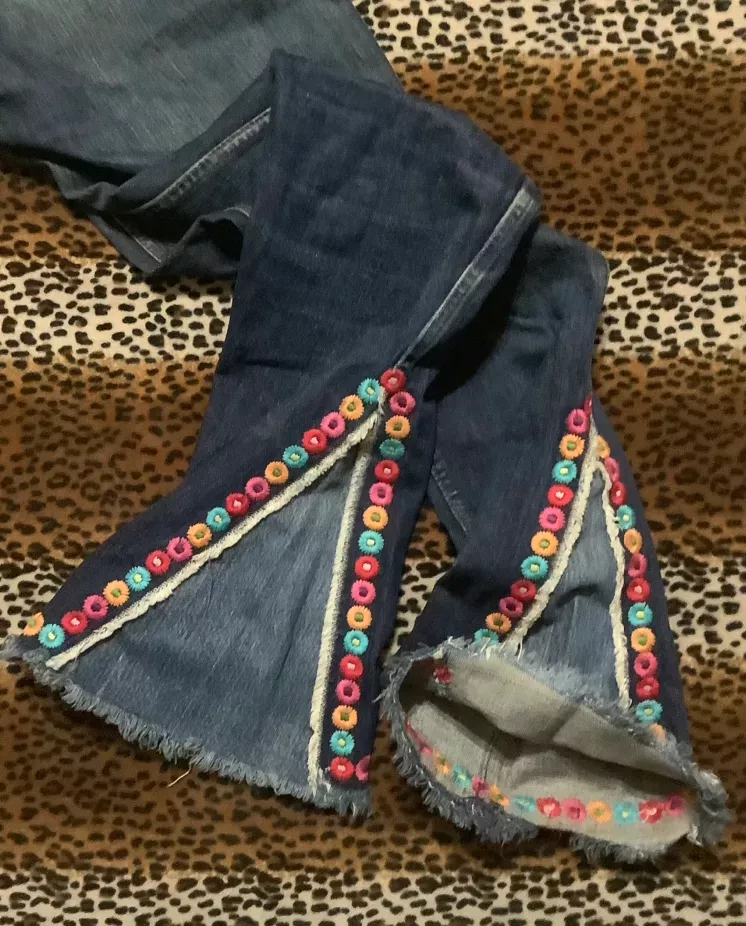 Vintage Orange TaBBy Hippie DiY Jeans
