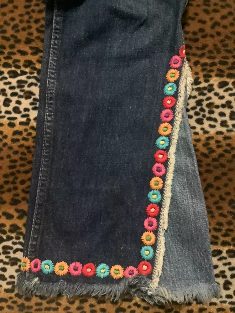 Vintage Orange TaBBy Hippie DiY Jeans