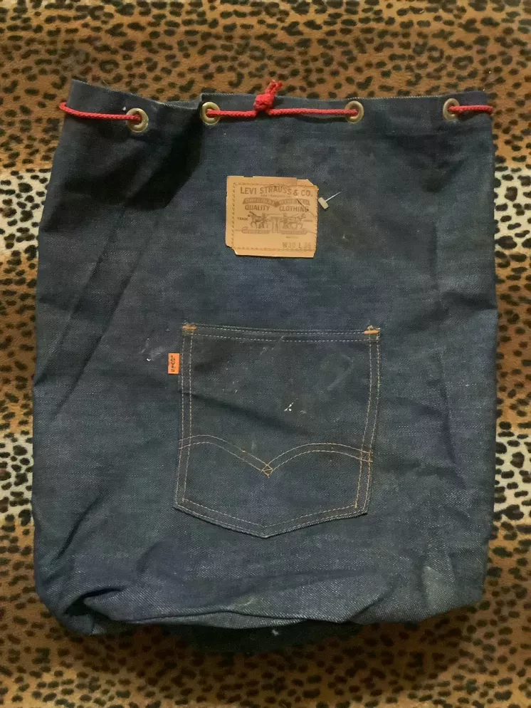 Vintage LEvi’s Orange Tabby Cinch Sack Bag