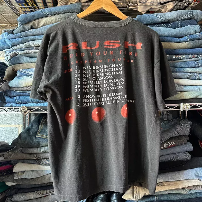 Vintage Rush Hold Your Fire Tour '88 T-Shirt