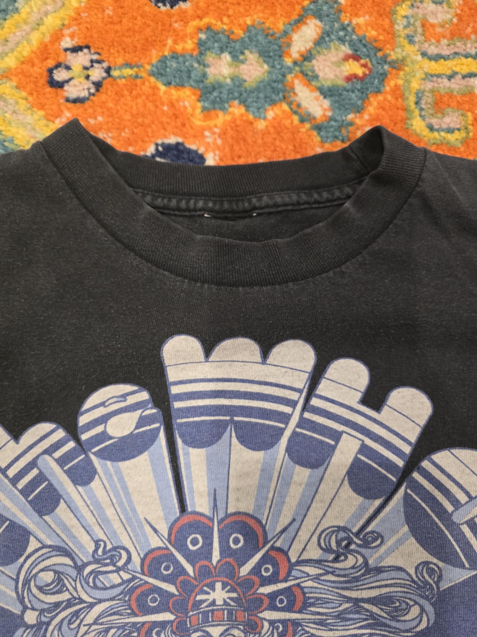 Vintage Tommy Celebrating 25 Years Black Tee Sz Large