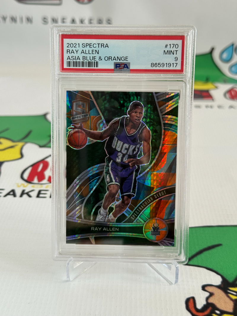 Ray Allen 2021-22 Panini Spectra Asia Blue & Orange /49 PSA 9