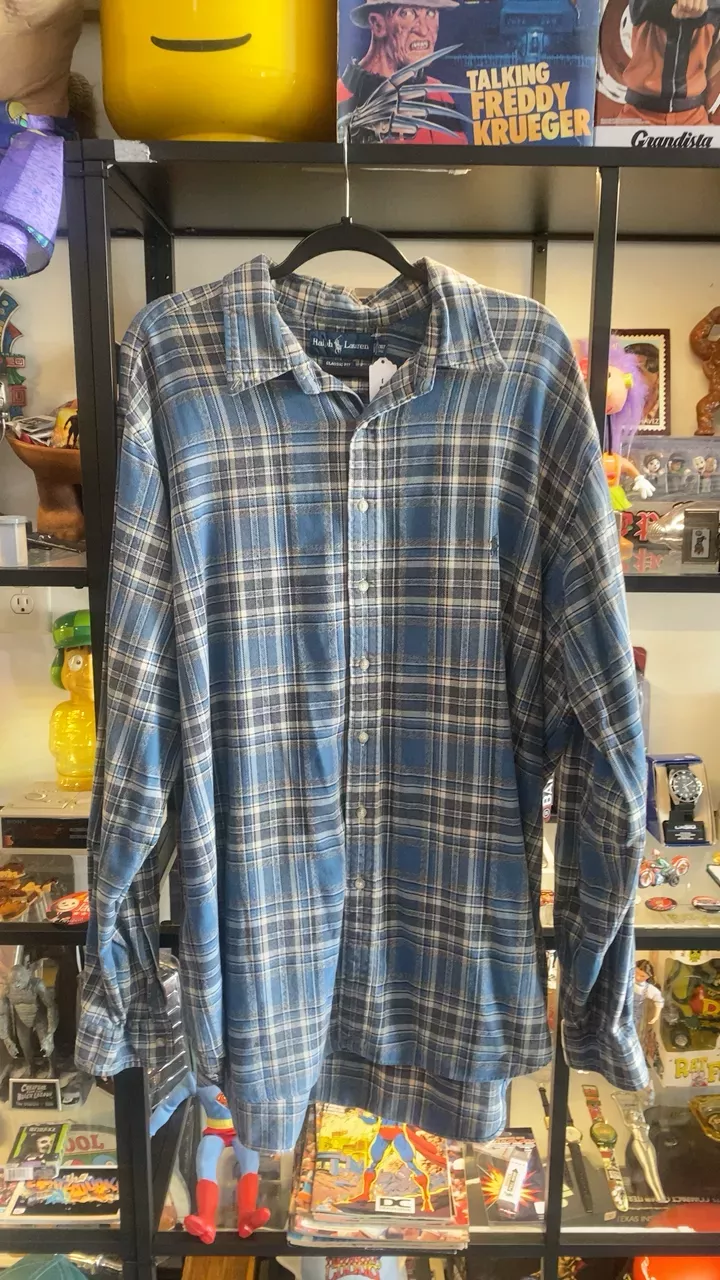 Ralph Lauren Blue Plaid Button Down