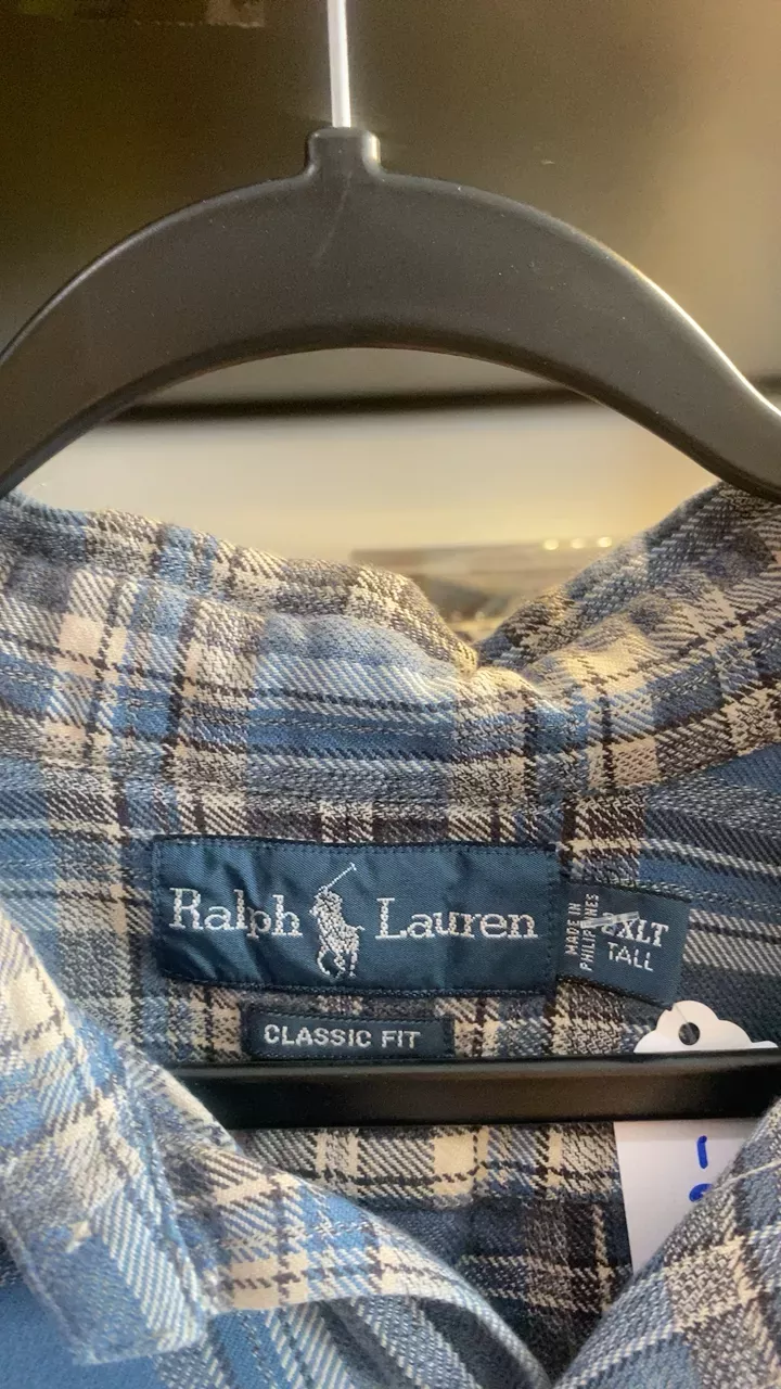Ralph Lauren Blue Plaid Button Down