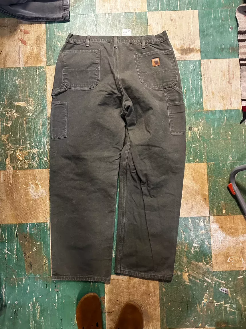 00’s Carhartt Flannel Lined Duck Work Pants