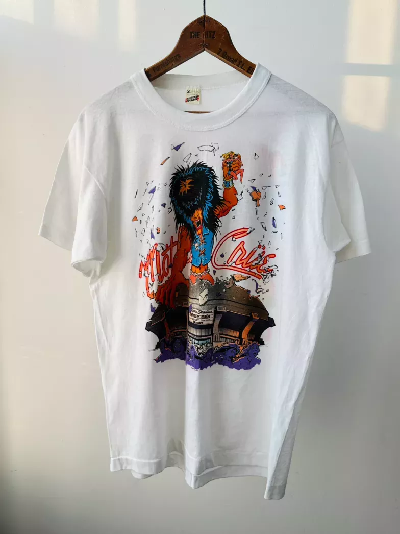 80s Motley Crue White Tee