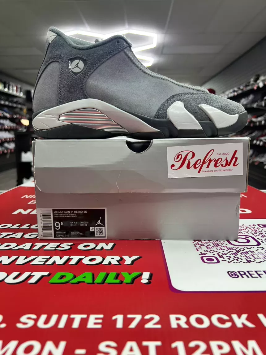 Air Jordan 14 Flint Grey Size 9.5