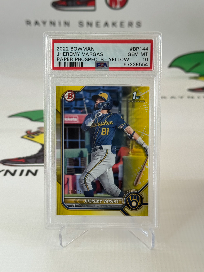 Jheremy Vargas 1st Bowman 2022 Bowman Baseball /75 PSA 10