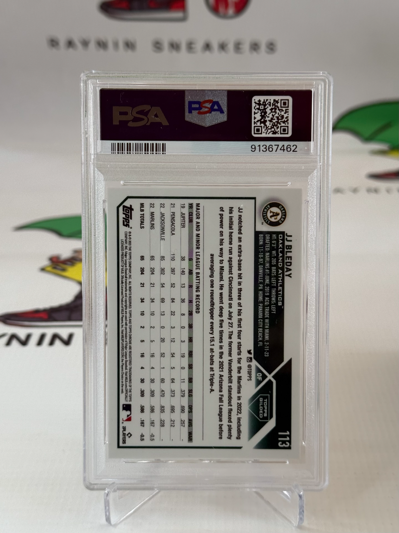 JJ Bleday RC 2023 Topps Gilded Collection /50 PSA 10