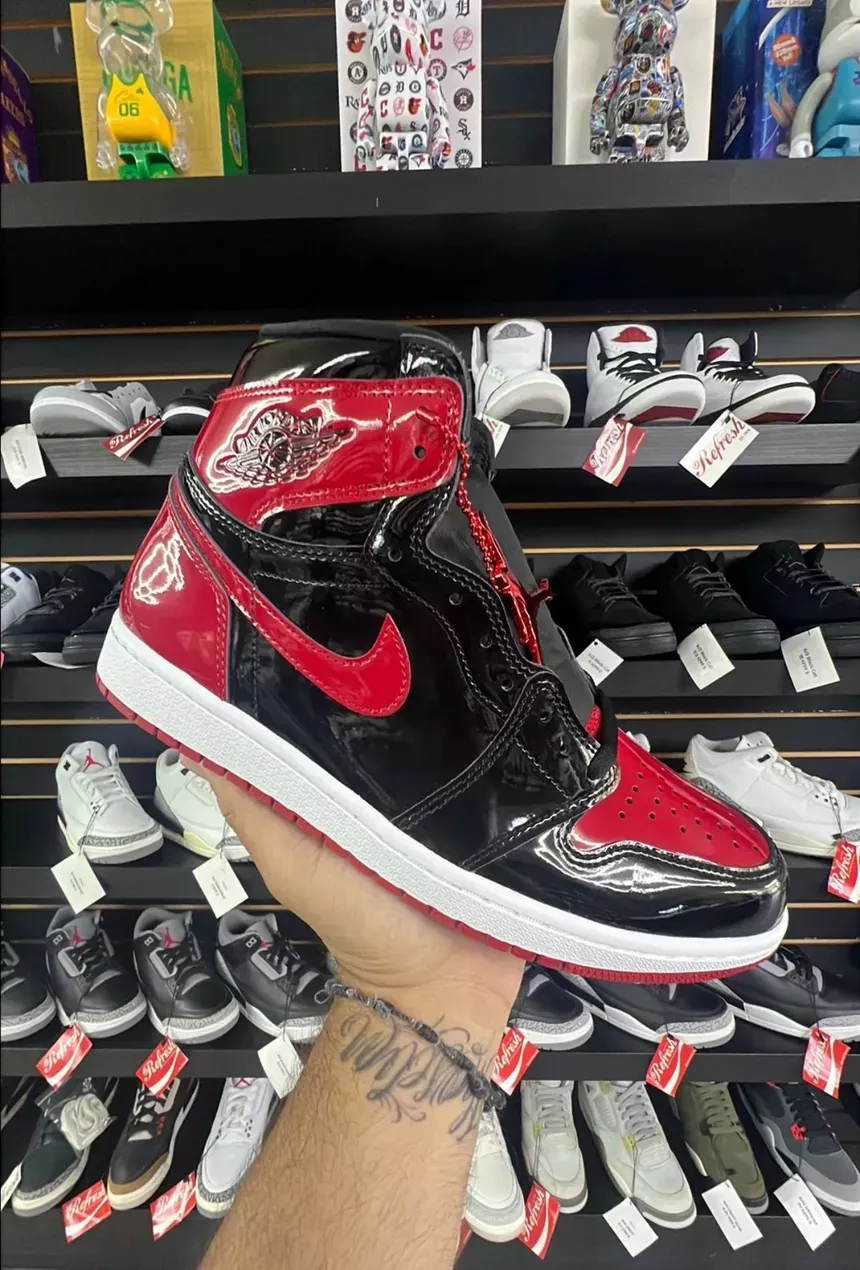 Air Jordan 1 Patent Bred Size 10.5