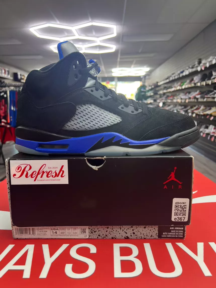 Air Jordan 5 Racer Blue Size 14