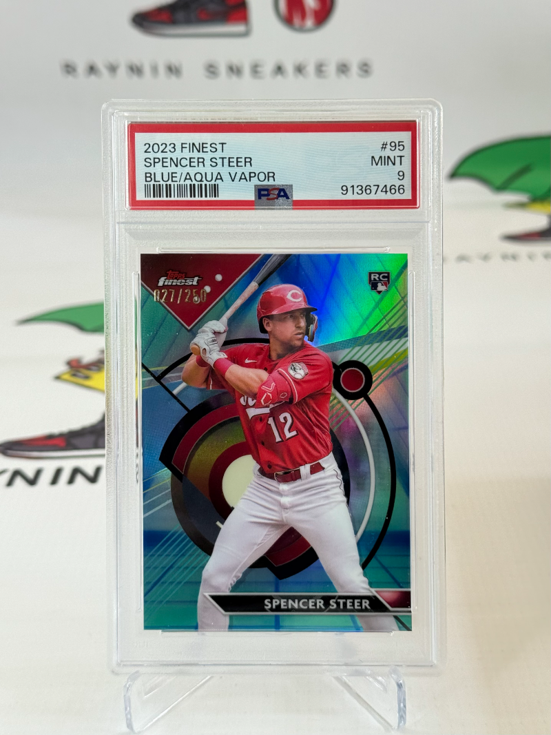 Spencer Steer RC 2023 Topps Finest Baseball /250 PSA 9