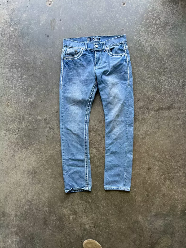 Washed Blue Fusai Jeans