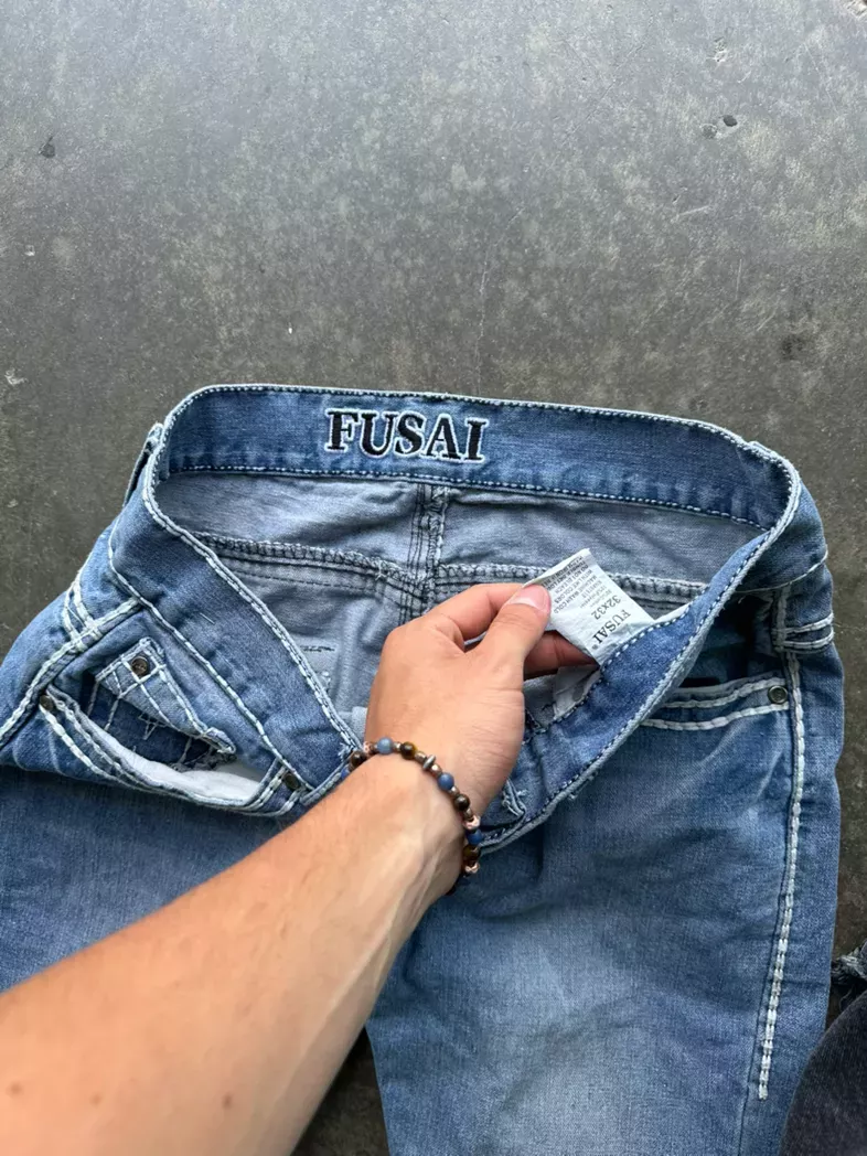 Washed Blue Fusai Jeans