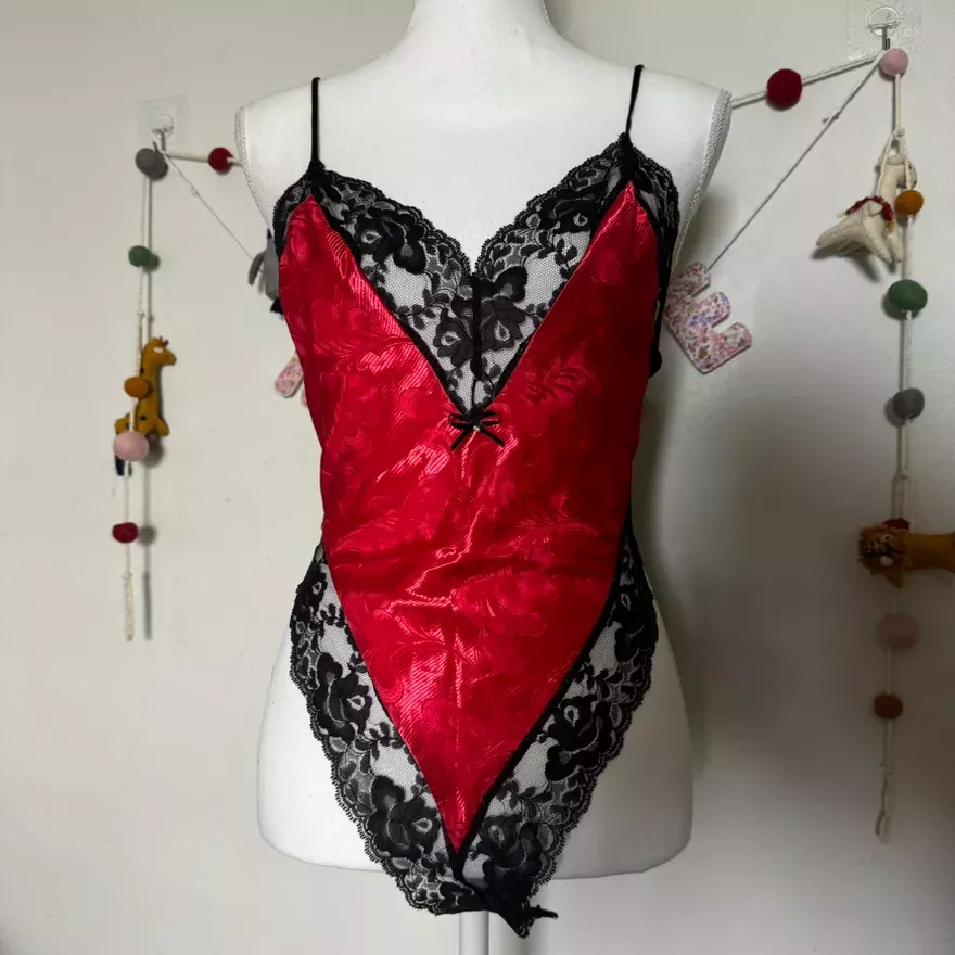 Crimson Lace Bodysuit
