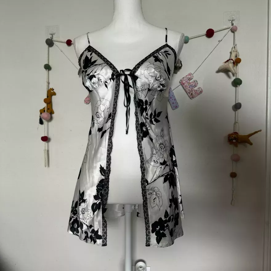 Floral Satin Cami & Robe Set