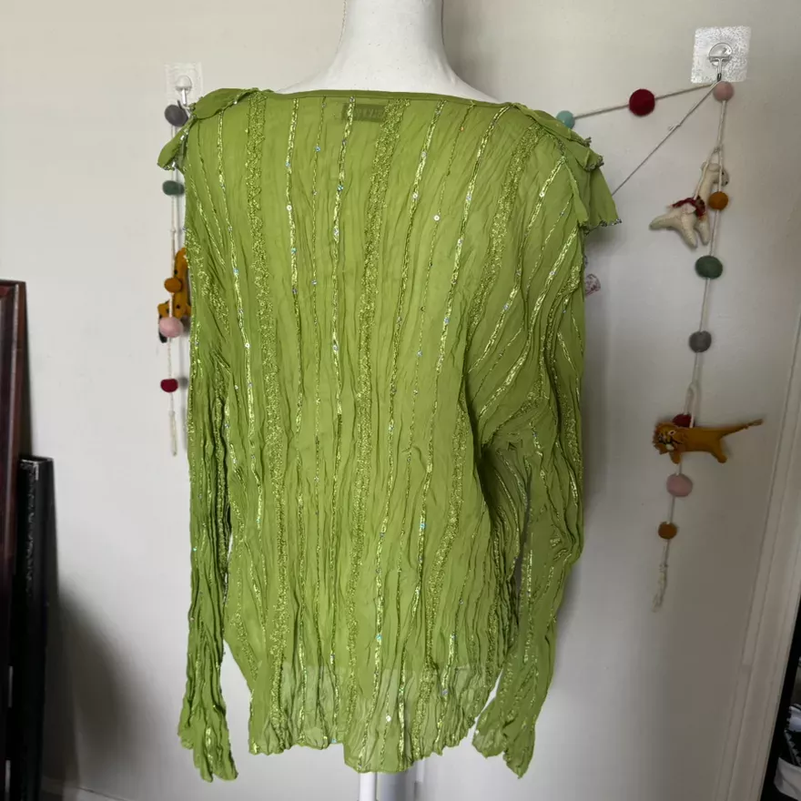 Emerald Isle Ruffled Blouse