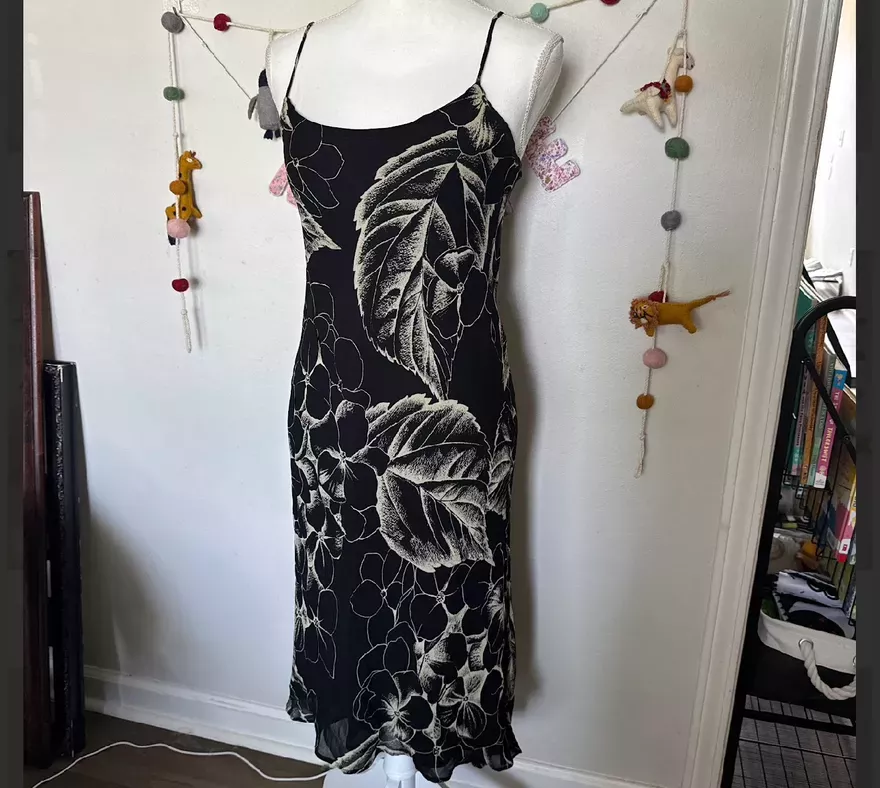 Floral Print Spaghetti Strap Midi Dress