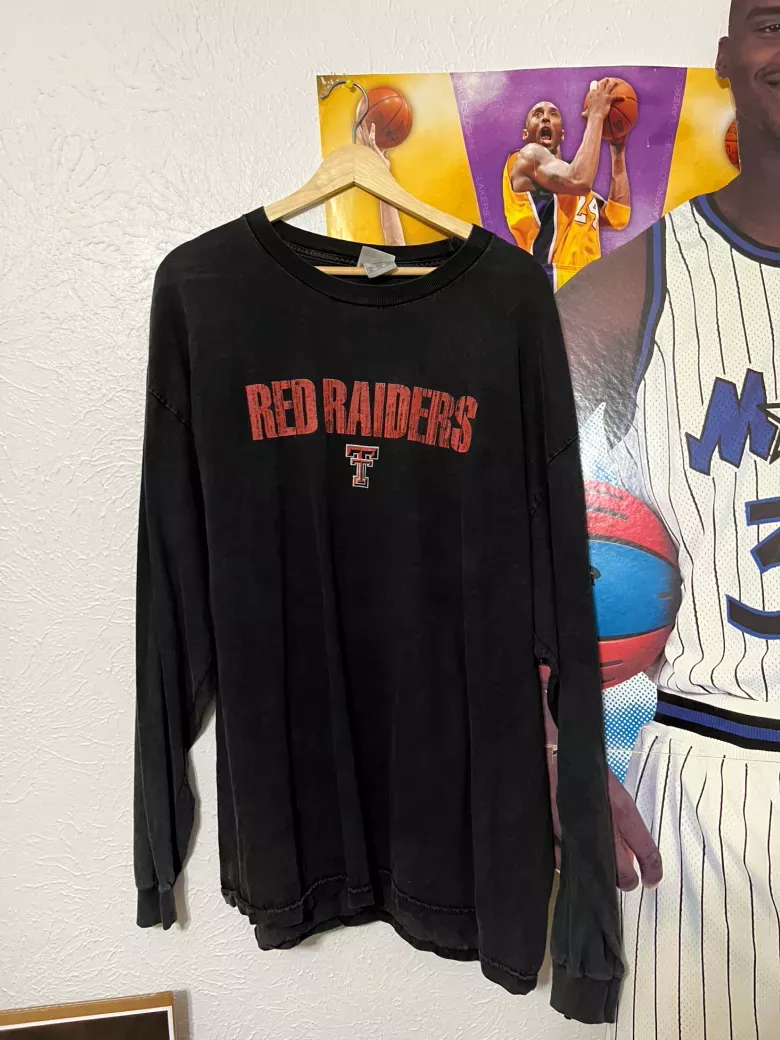 Vintage Red Raiders Long Sleeve Tee