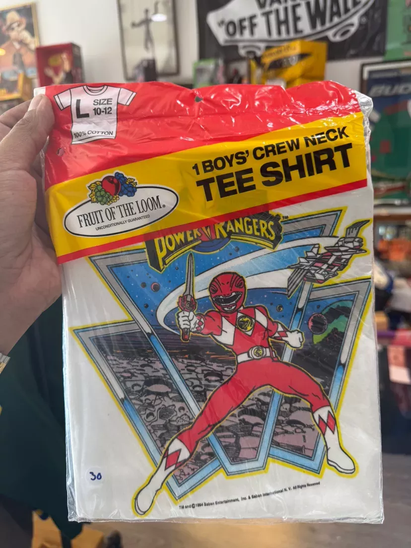 Vintage Power Rangers Fruit of the Loom T-Shirt