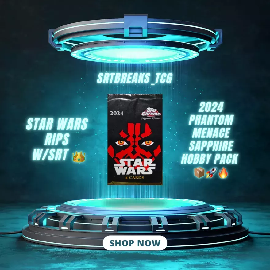 2024 Topps Chrome Star Wars Phantom Menace Sapphire Hobby Pack