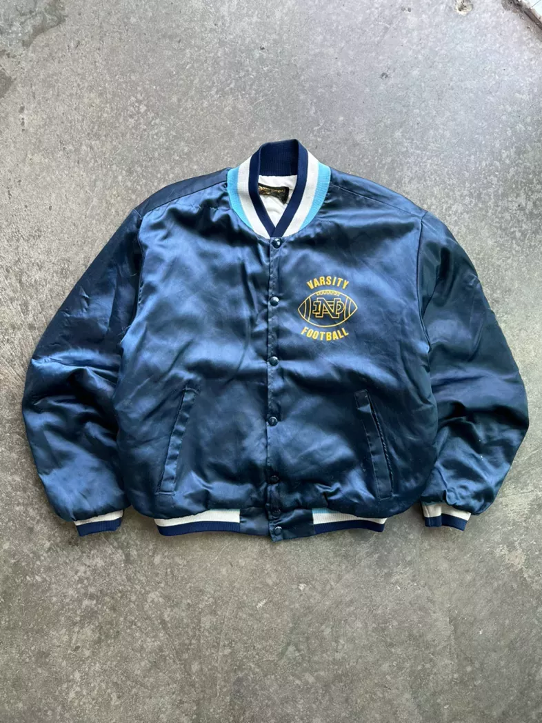 Vintage Varsity Football Satin Jacket