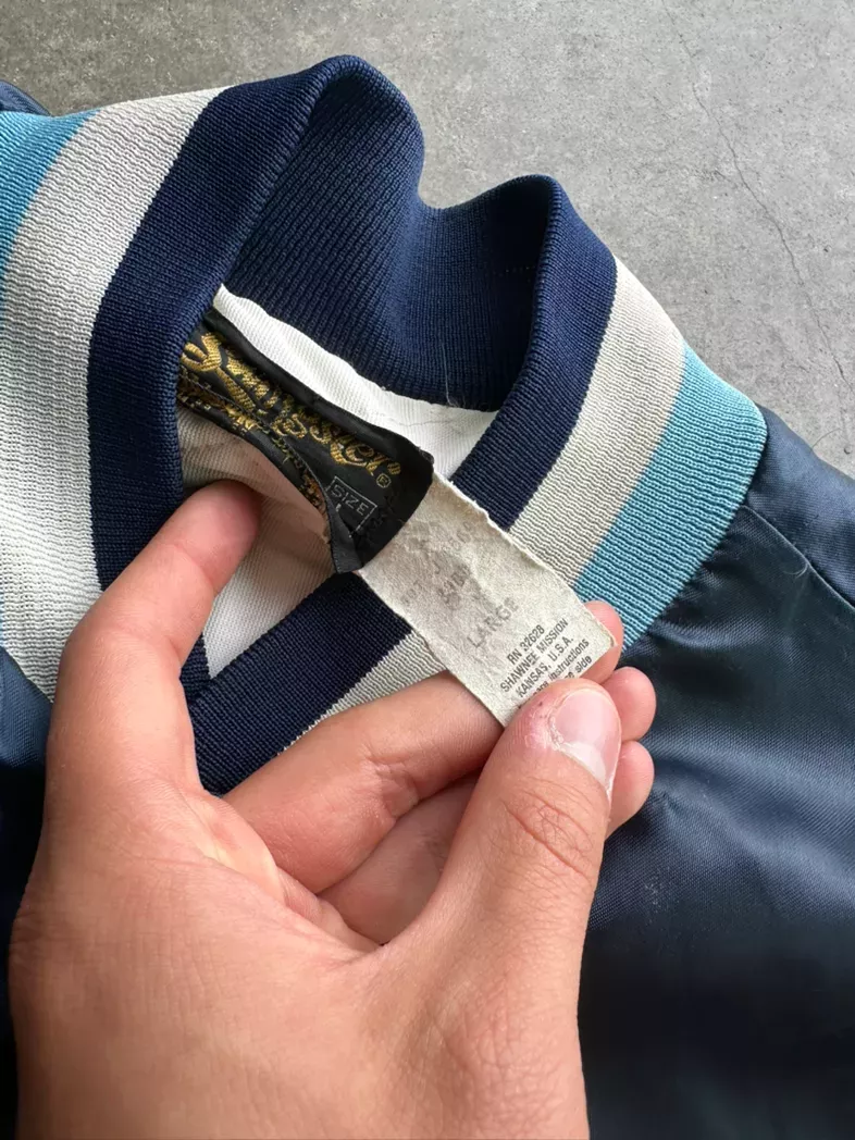 Vintage Varsity Football Satin Jacket