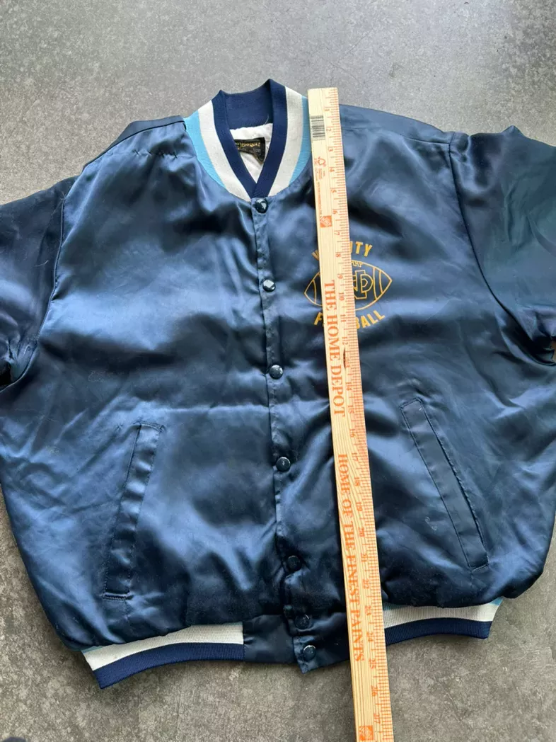 Vintage Varsity Football Satin Jacket