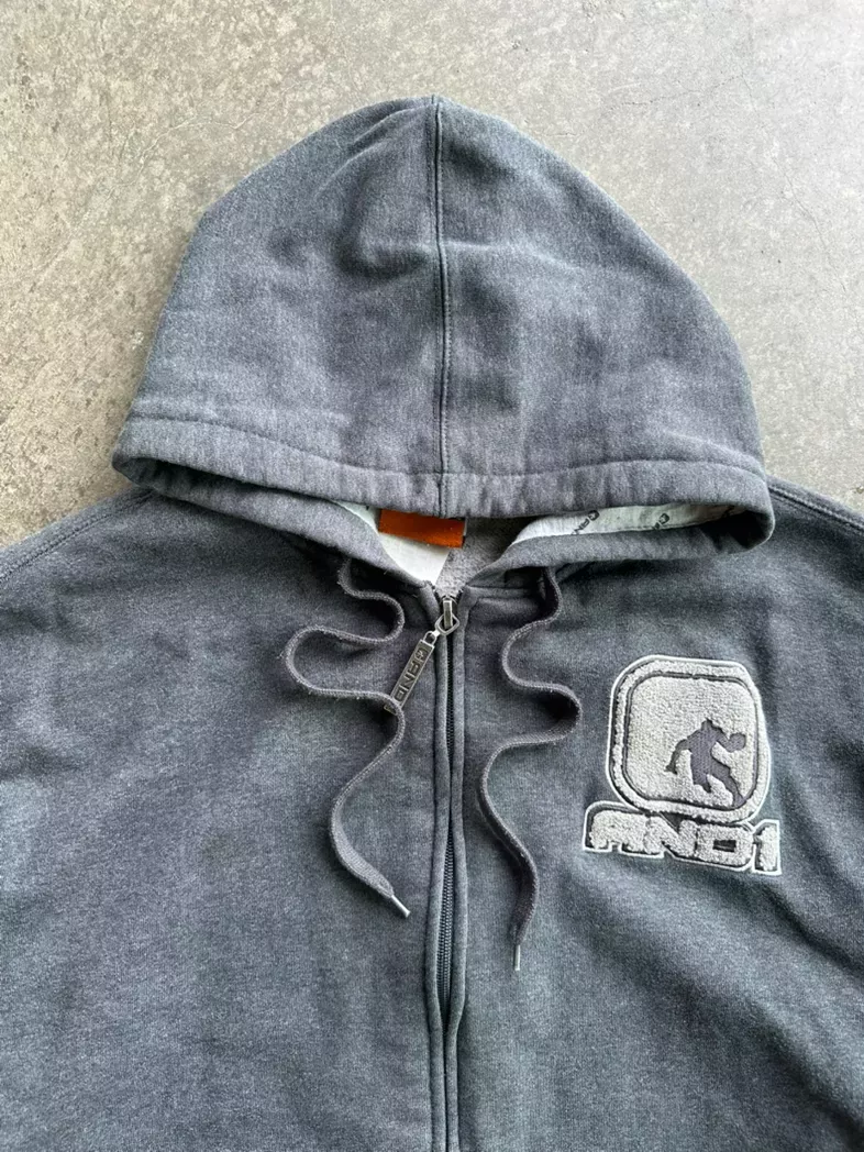 Vintage AND1 Basketball Zip-Up Hoodie