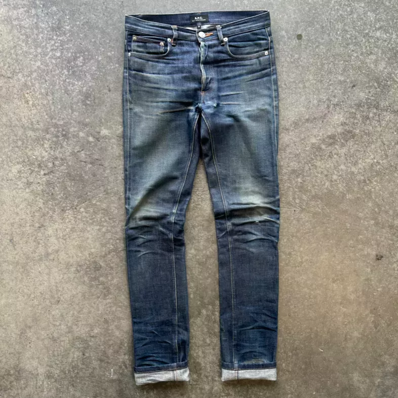 A.P.C. Faded Indigo Selvedge Jeans