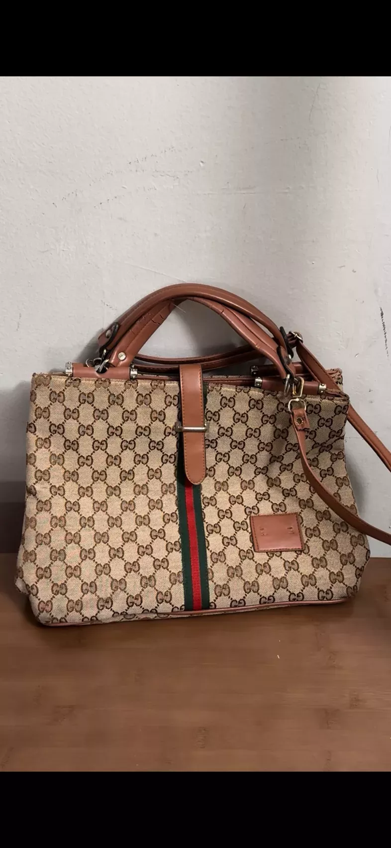 90s Gucci Bootleg Monogram Satchel Bag