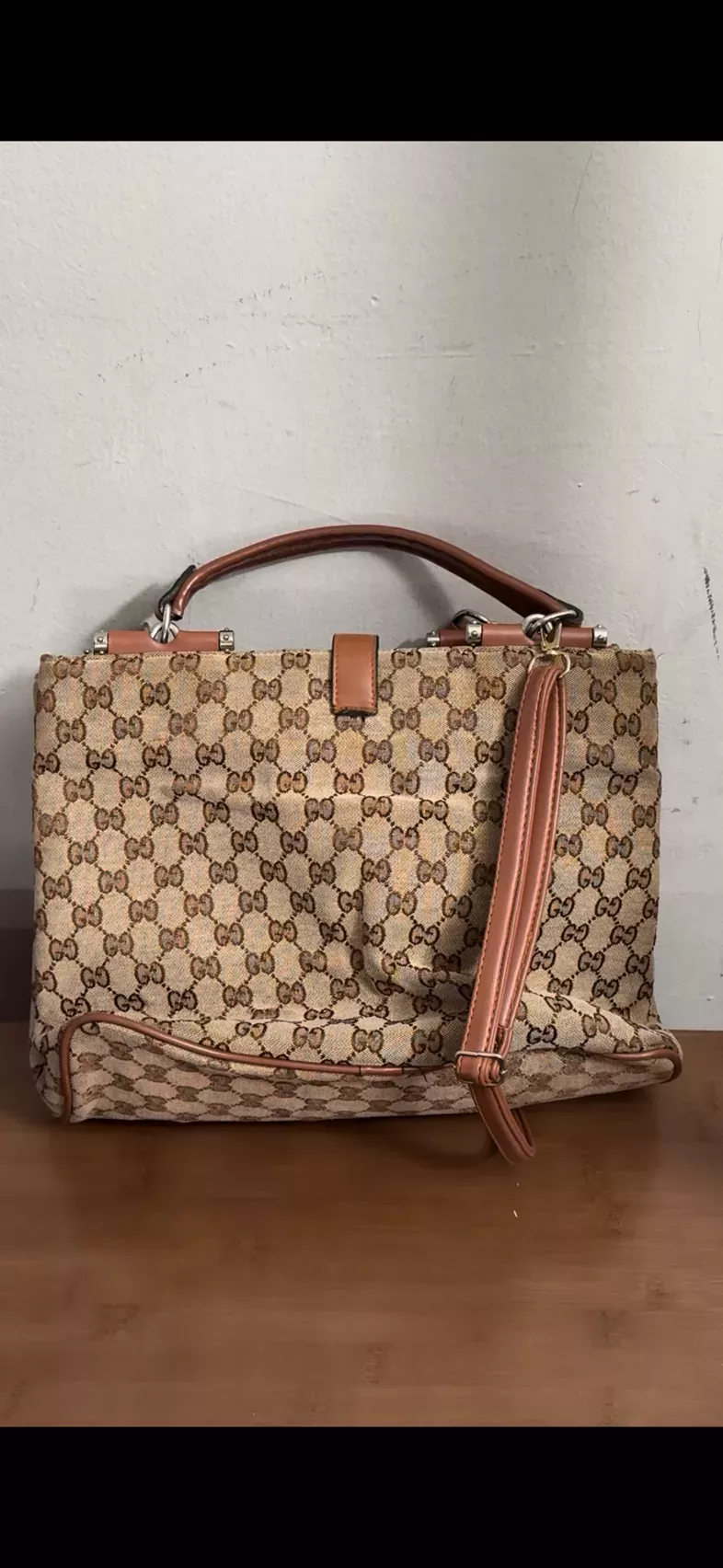 90s Gucci Bootleg Monogram Satchel Bag