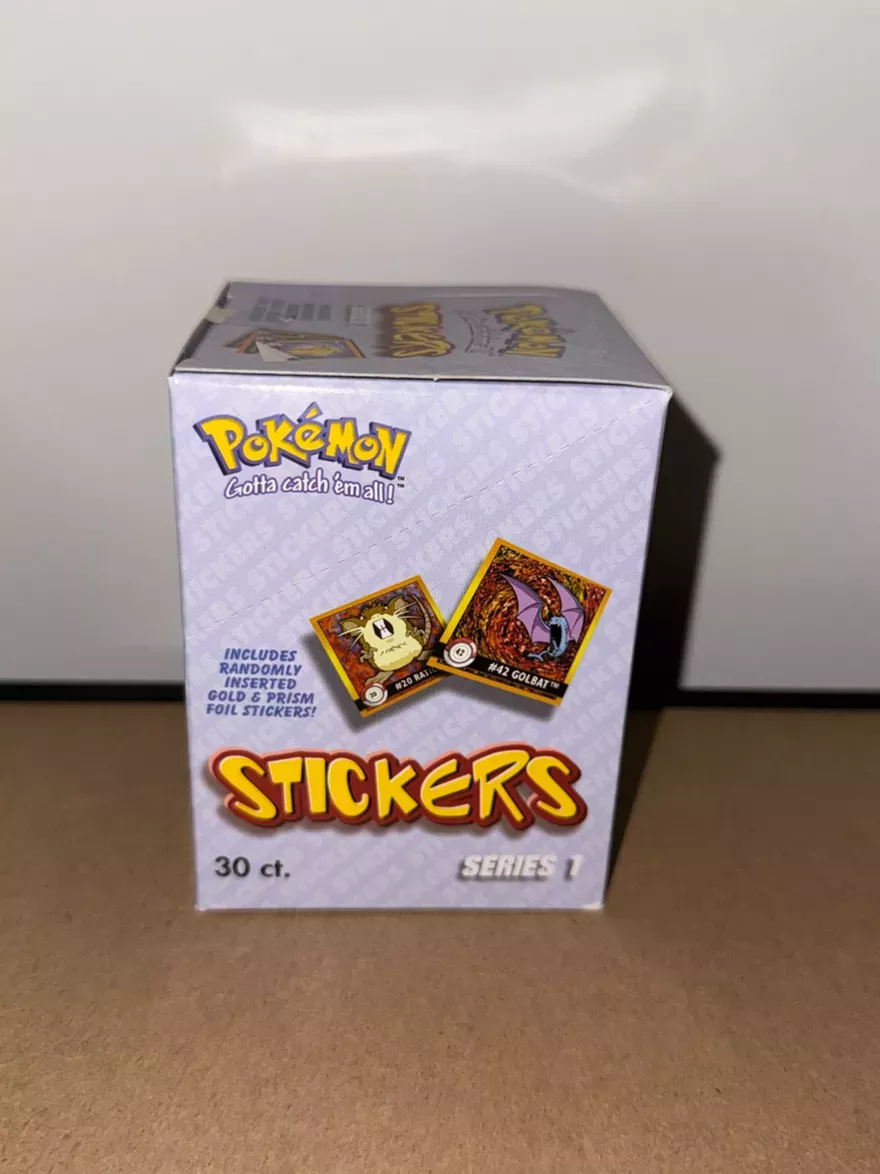 1999 Vintage Pokemon Stickers Series 1 art box
