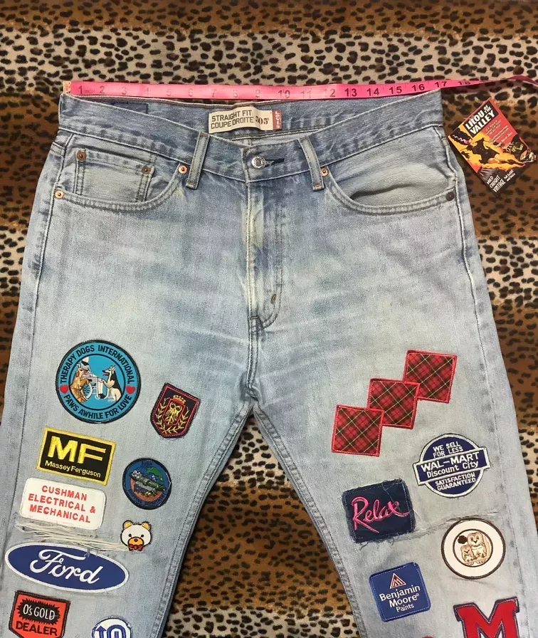 HeLLa Patchy Levi’s Denim Jeans