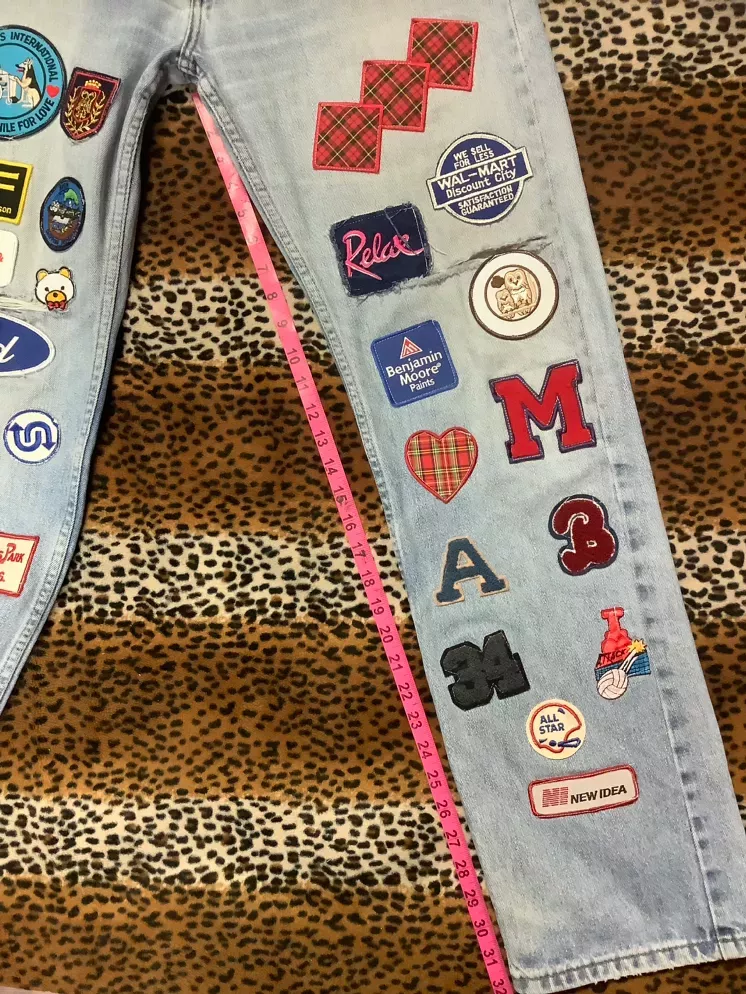 HeLLa Patchy Levi’s Denim Jeans