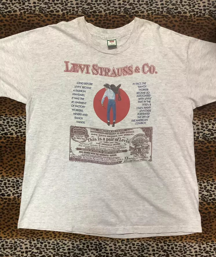 Vintage SaddLeMan Levi Strauss & Co. T