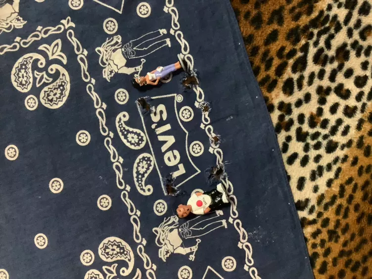 Vintage Levi's Distressed PaisLey Bandana