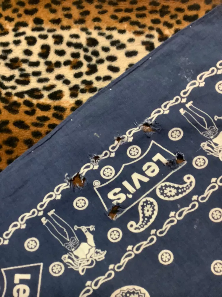 Vintage Levi's Distressed PaisLey Bandana