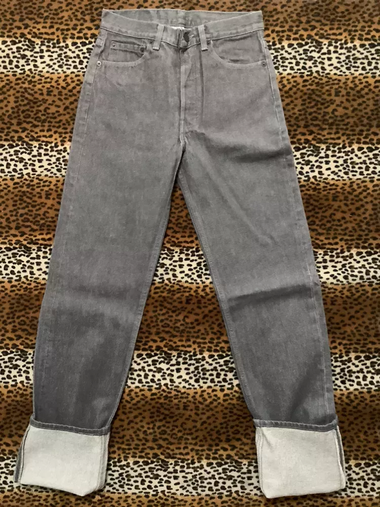 Vintage 80s Gray DeaD☠️Stock Levi's 501 Jeans