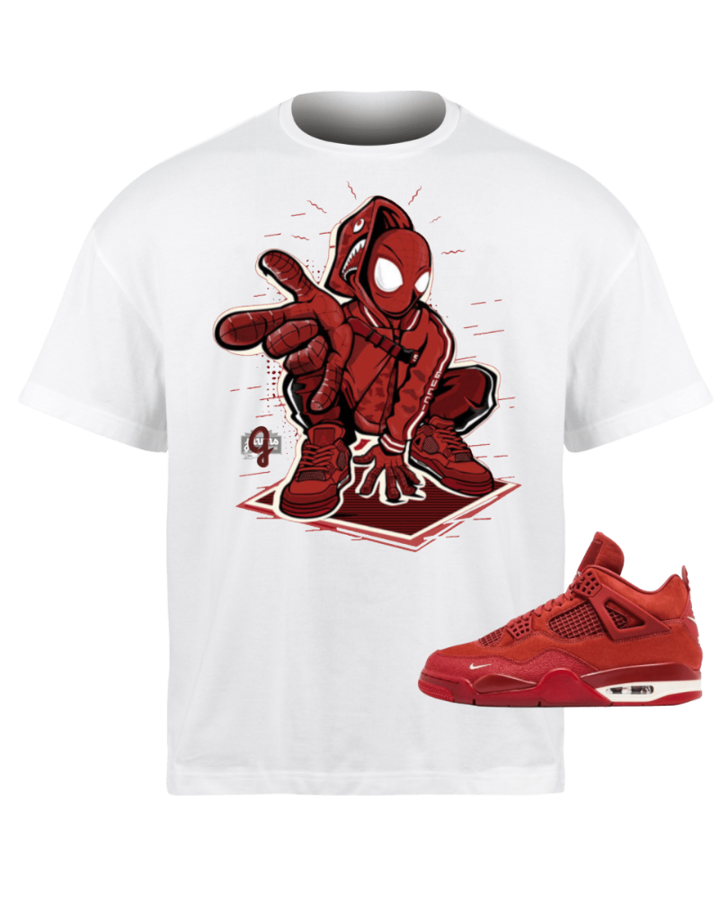 Jordan 4 Nigel Sylvester Spiderman - Original Jawns - White T-Shirt