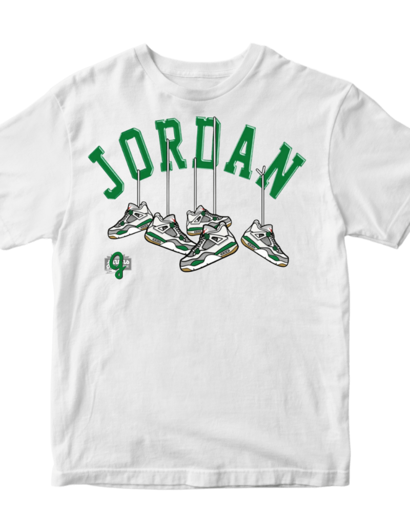 Jordan 4 SB Pine Green - Original Jawns - White T-Shirt