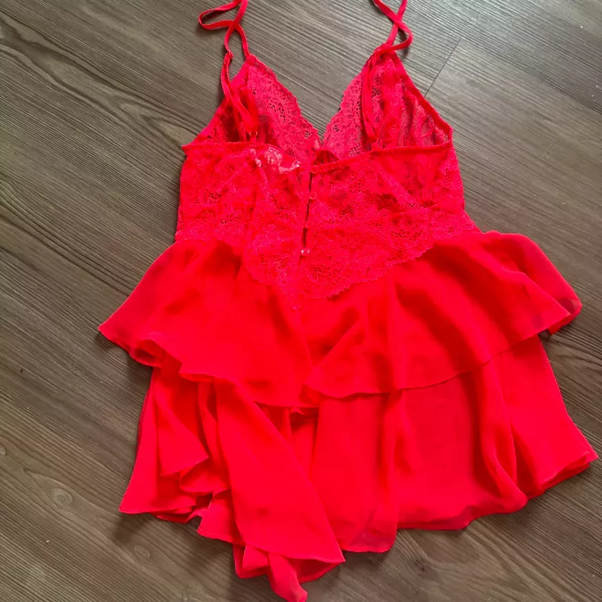 Crimson Lace Babydoll Lingerie